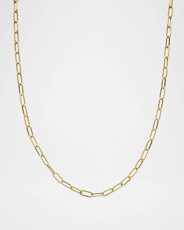 DY Madison Toggle Chain Necklace in 18K Gold, 4mm, 20"L